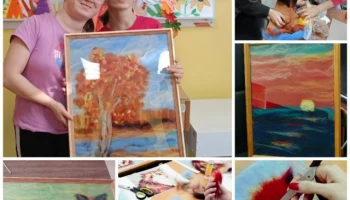 Мастер-класс для замещающих семей по шерстяной акварели &laquo;Мир красок&raquo;